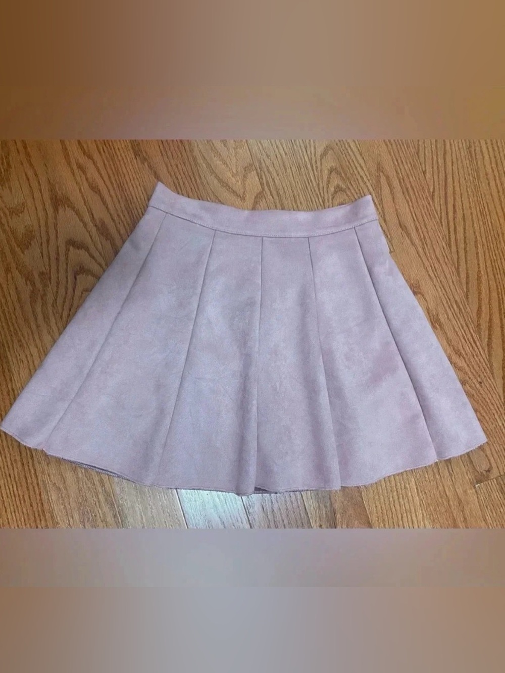 Light Pink Suede Mini Skort Size Medium